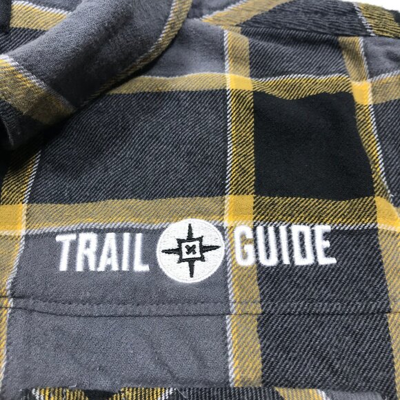 Off the Grid Destroyer Gray Plaid 5-Pocket 100% Cotton Flannel Shirt Mens Med - Picture 5 of 10